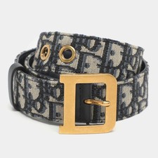 Ceinture Dior beige bleu